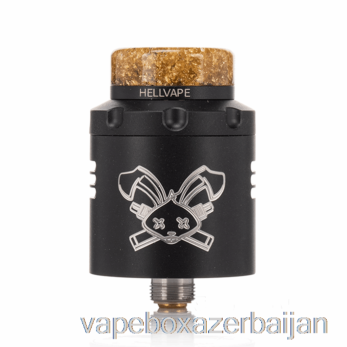 Vape Baku Hellvape DEAD RABBIT V3 24mm RDA Matte Black (White Logo)